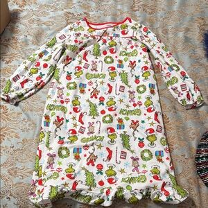 Christmas Grinch Gown Kids Grinch Pajamas - Multicolor
